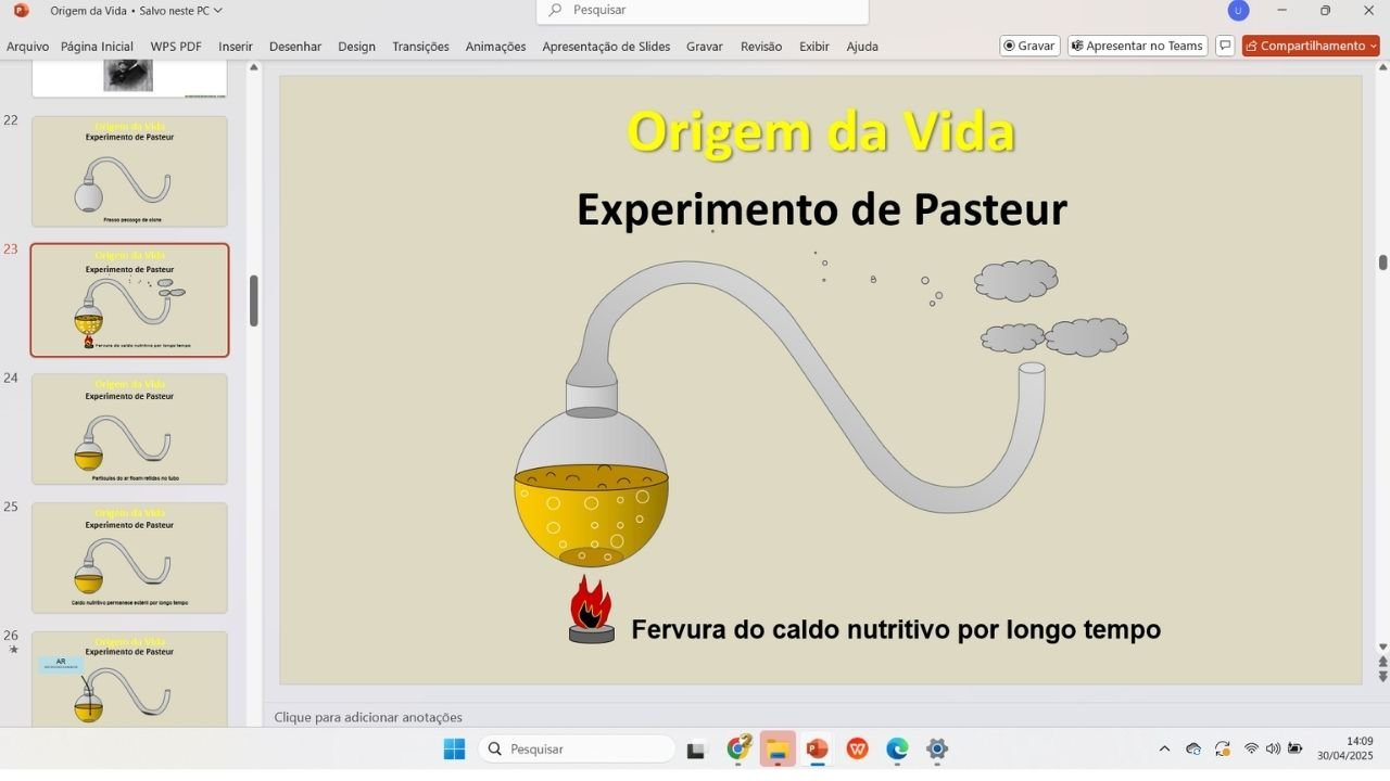 Origem da vida 2 - capa slides de biologia