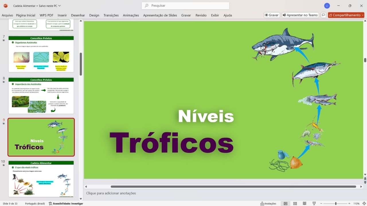 cadeia alimentar 6 - capa slides de biologia