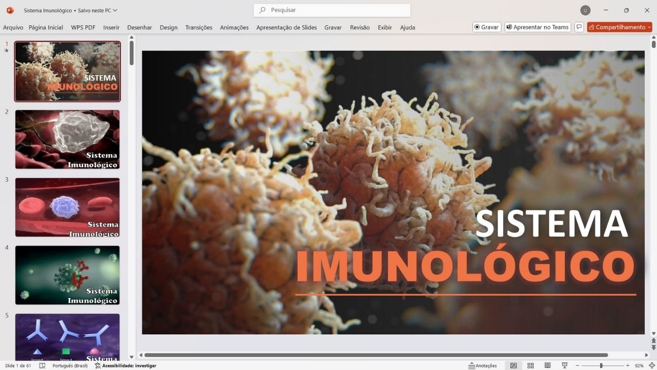 sistema imunológico - capa slides de biologia